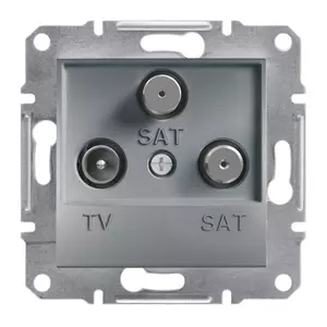 Schneider ASFORA TV/SAT/SAT aljzat, végzáró, 1 dB, acél 