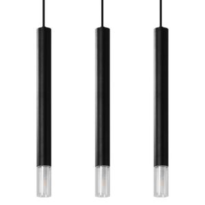 Sollux- Függeszték lámpa, WEZYR 3 fekete- Csúcs-Vill Kft. 
