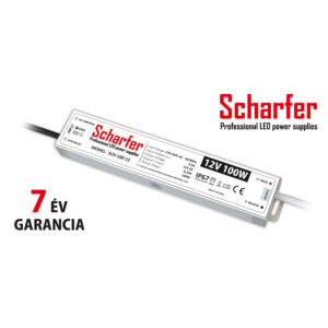 Scharfer- vízálló LED tápegység - 12V 100W