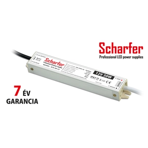 Scharfer- vízálló LED tápegység - 12V 30W