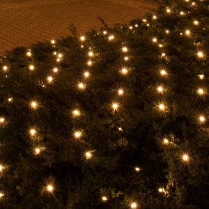 Somogyi karácsonyi LED- es kültéri háló melegfényű 160db Led 2X1.5m