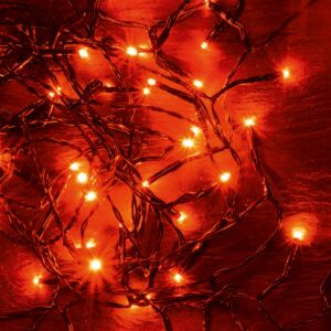 Somogyi karácsonyi piros beltéri fényfűzér 50Led-el 4m-es