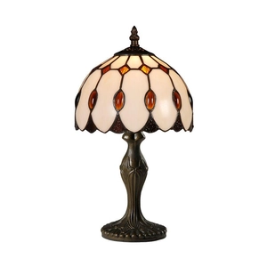 Tiffany asztali lámpa színes 1XE14/40w gyöngyökkel ø18cm - Prezent