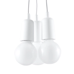 Sollux - Függeszték lámpa - DIEGO 3 Fehér