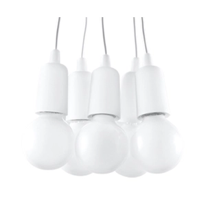Sollux - Függeszték lámpa - DIEGO 5 Fehér