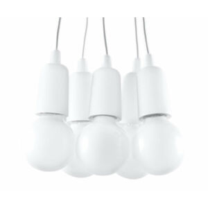 Sollux - Függeszték lámpa - DIEGO 5 Fehér