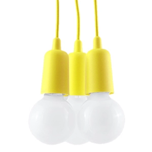 Sollux - Függeszték lámpa - DIEGO 3 sárga