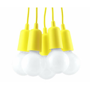 Sollux - Függeszték lámpa - DIEGO 5 sárga