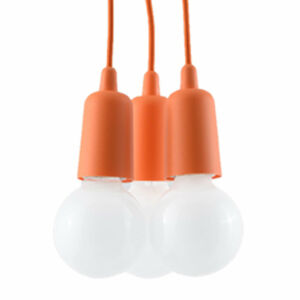 Sollux - Függeszték lámpa - DIEGO 3 narancs