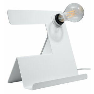 Sollux - Asztali lámpa - INCLINE fehér