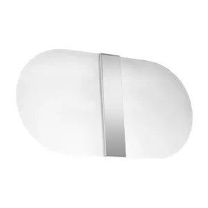 Sollux- SALIA fali lámpa, üveg- fehér/króm