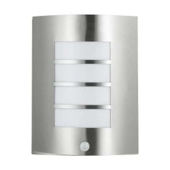 Memphis kültéri falikar e27/60w inox/mozgásérzékelővel ip44