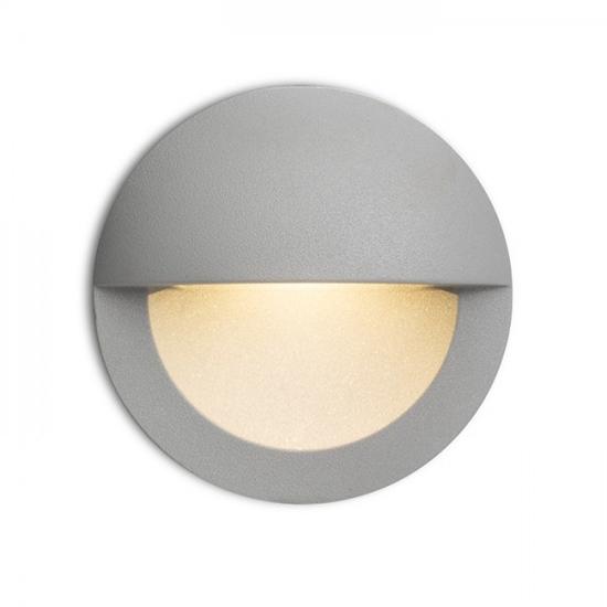 ASTERIA süllyesztett lámpa ezüstszürke  230V LED 3W IP54 Kültéri-Vízálló  3000K