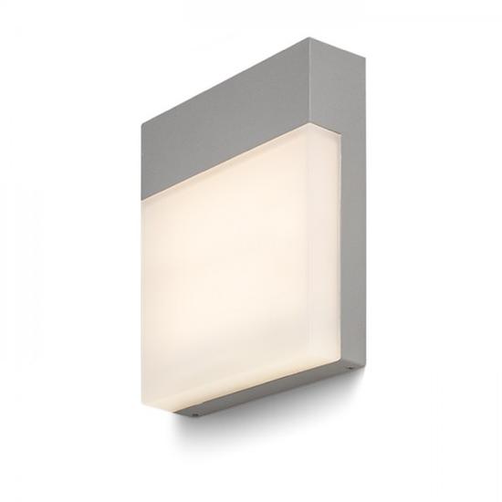 VERIA fali lámpa ezüstszürke  230V LED 6W 116° IP54 Kültéri-Vízálló  3000K