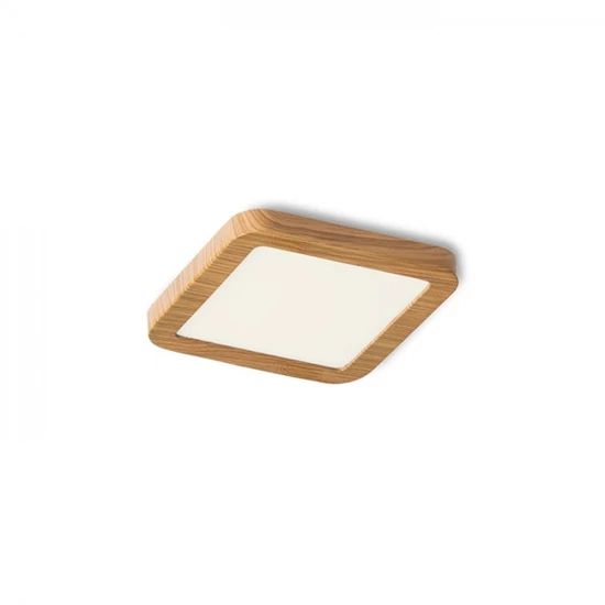 HUE SQ 9 süllyesztett lámpa  dekoratív bükk 230V LED 6W  3000K
