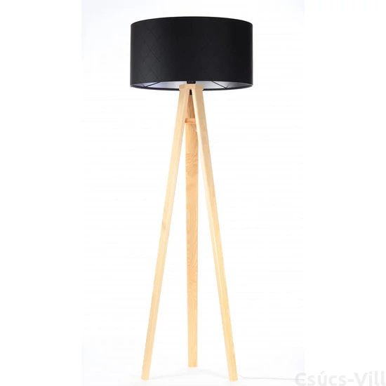 BPS Glamour Henger Álló Lámpa - Fekete/Ezüst - 50 cm
