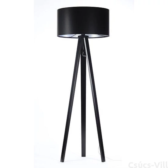 BPS Glamour Henger Álló Lámpa - Fekete/Ezüst - 50 cm