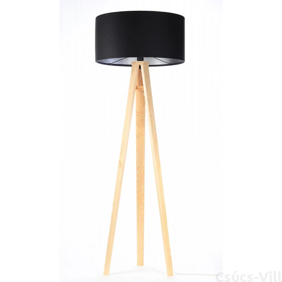 BPS Glamour Henger Álló Lámpa - Fekete/Ezüst - 50 cm