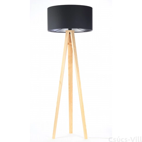 BPS Glamour Henger Álló Lámpa - Fekete/Ezüst - 50 cm