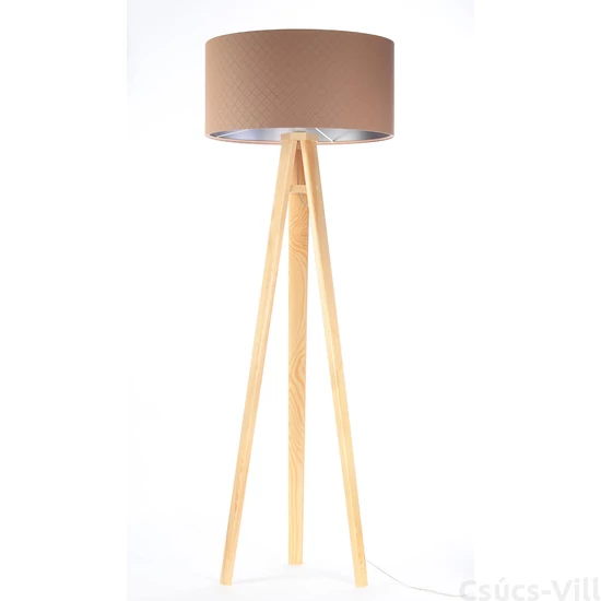 BPS Glamour Henger Álló Lámpa - Barna/Ezüst - 50 cm