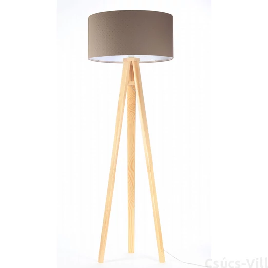 BPS Glamour Henger Álló Lámpa - Barna/Szürke - 50 cm