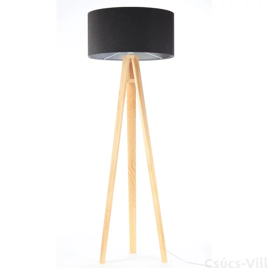 BPS Glamour Henger Álló Lámpa - Fekete/Ezüst - 50 cm