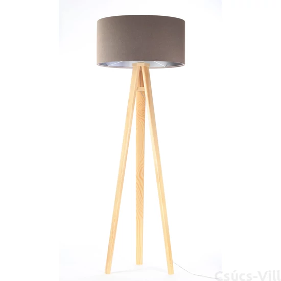BPS Glamour Henger Álló Lámpa - Barna/Ezüst - 50 cm