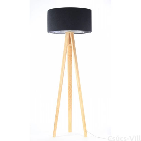 BPS Glamour Henger Álló Lámpa - Fekete/Ezüst - 50 cm