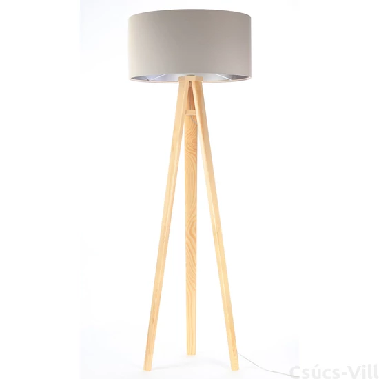 BPS Glamour Henger Álló Lámpa - Szürke/Ezüst - 50 cm