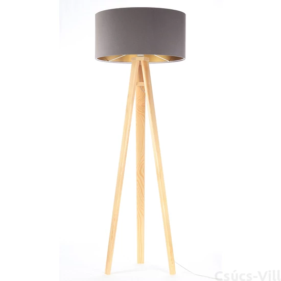 BPS Glamour Henger Álló Lámpa - Szürke/Réz - 50 cm