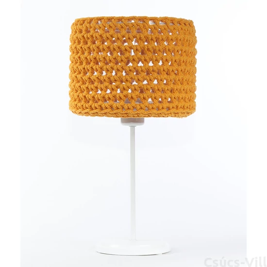 Bps - ARIADNA horgolt asztali lámpa, 25cm- narancssárga