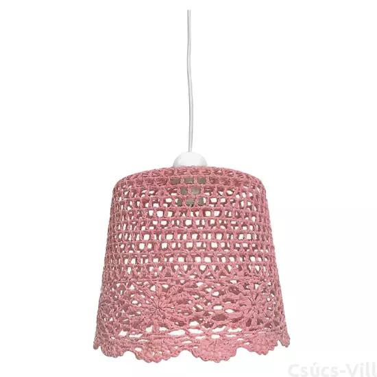 Candellux- NONNA függeszték lámpa, 1x60W- rózsaszín
