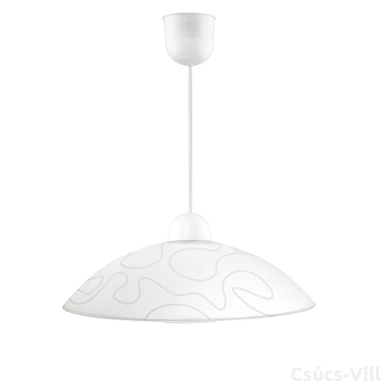 Candellux- MALIBU függeszték lámpa, 1x60W- fehér