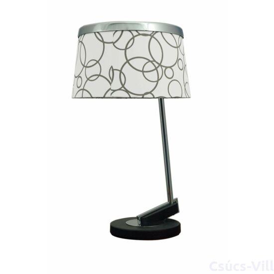 Impresja asztali lámpa ArtDeco stílusú E27 fehér/króm Candellux-41-45372