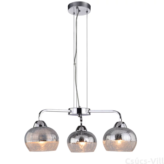 CROMINA Függeszték 3 3X60W E27 Króm - Candellux