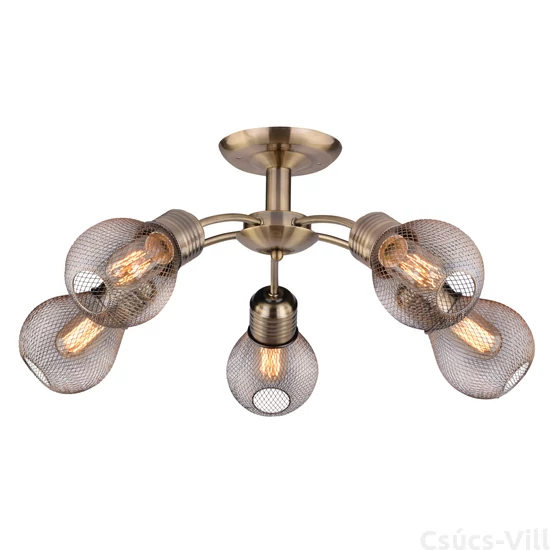 GLIVA Függeszték 5 5X60W E27 Patinás (Without bulb) - Candellux