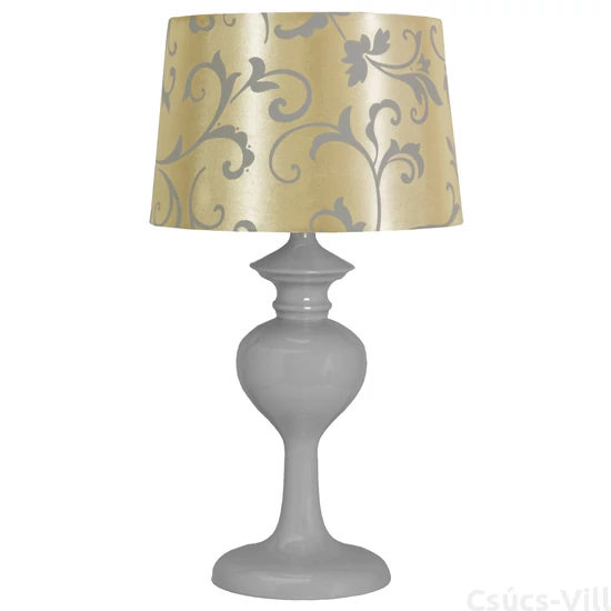 BERKANE Asztali lámpa 1X40W E14 Szürke  /Beige - Candellux