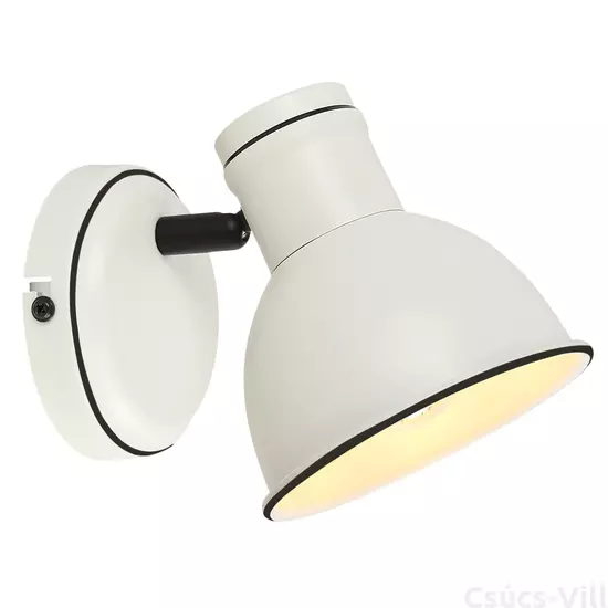 ZUMBA Fali lámpa 1X40W E14 Fehér- Fekete