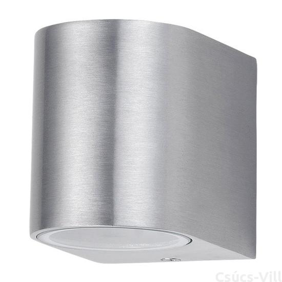 Chile, kültéri  fali lámpa, fel- és lefelé világít, fényforrás nélkül, súrolt aluminium