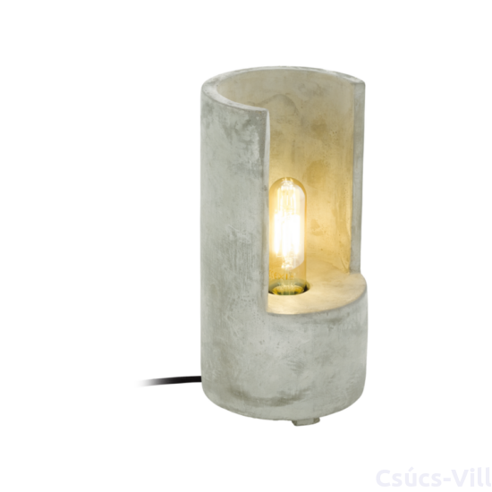 Asztali lámpa E27 1x60W 27cm beton szürke Lynton
