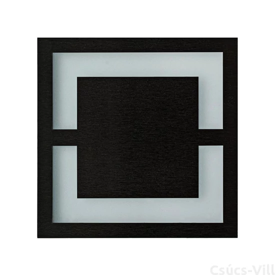 Eko-Light - QUADRO BLACK - Lépcsőmegvilágító - fekete - 3000K - meleg fény