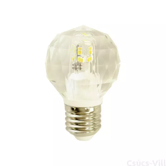 Eko-Light - Dekoratív LED izzó - kristály - 4,3W G45 E27 4000K - semleges fény