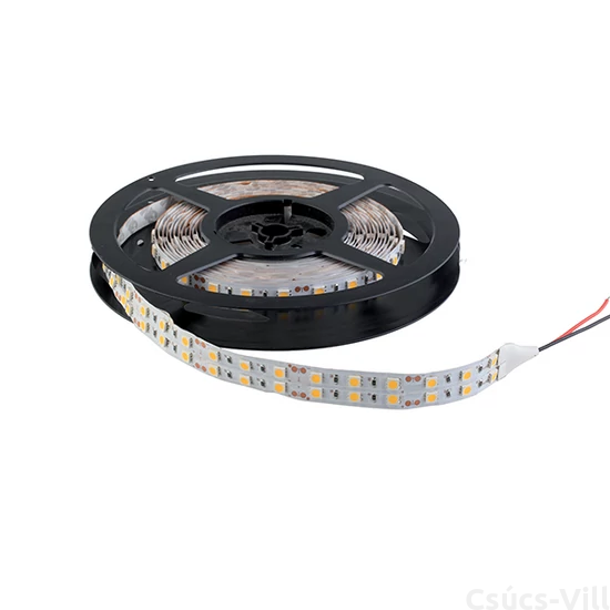 Led szalag meleg fehér SMD5050 12V/DC 29W/m 2x60pcs/m IP20 - Elmark