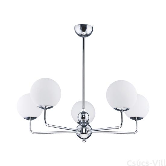 FILOMA - Jupiter - függeszték lámpa 5xE14/40W/230V - króm; fehér