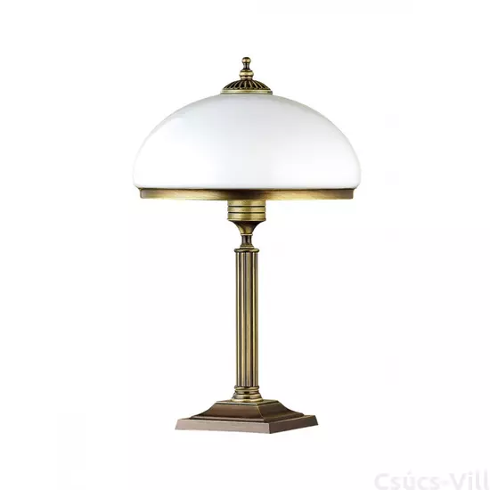 ZEUS - Jupiter - Klasszikus Asztali lámpa - arany, patinás, fehér - IP20, 2xE27 / 60W, ~ 230V