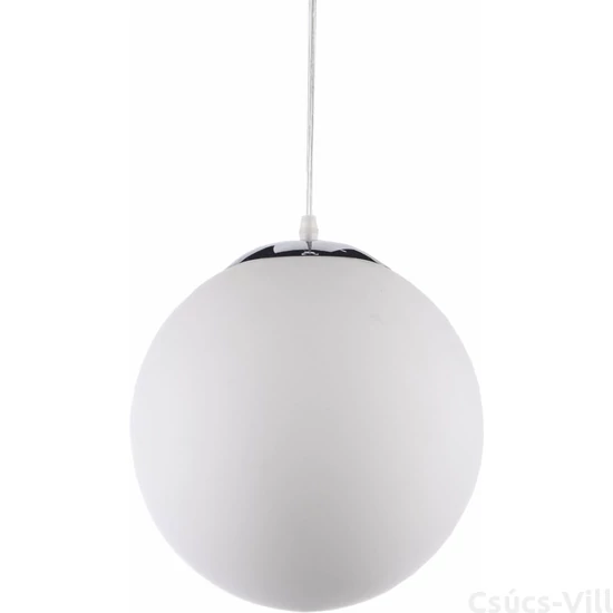 CERES - Klausen - Alabástrom függeszték - üveg/fém - króm/fehér- IP20 - 1xE27, 1x11W - 80x25x25