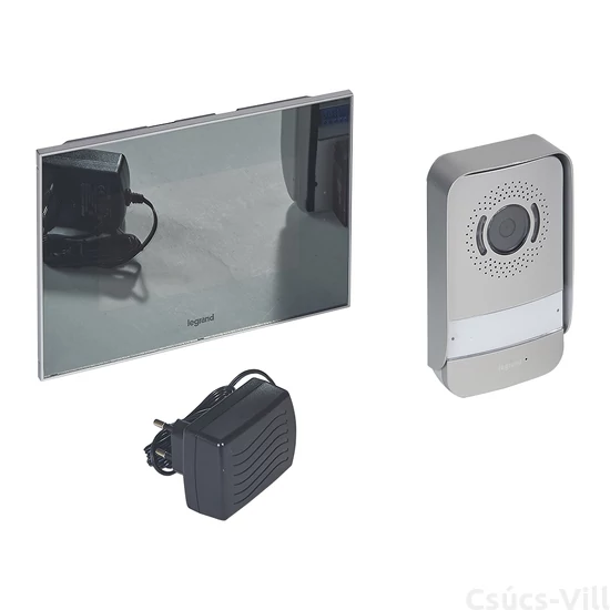 Legrand 2 vezetékes színes videó kaputelefon szett, 1 v. 2 lakásos, 4,3"-os beltéri egységgel