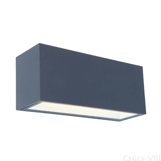 Gemini square large kültéri LED fali lámpa Up &amp; Down 1 light dark grey