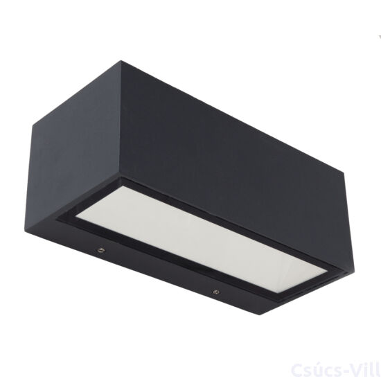 Gemini square medium kültéri LED fali lámpa Up &amp; Down 1 light dark grey
