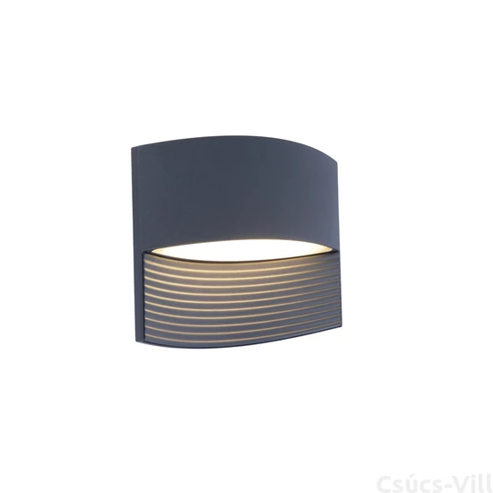 Lotus kültéri LED fali lámpa Down 1 light dark grey